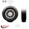 Service Caster 8" x 2.5" Flat Free Hand Truck Dolly Wheel Only w/2.25" Offset Hub&Ball Bearings SCC-SNB825-OPR-2.25HL-BRGKIT - alternate 1
